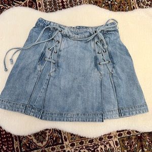 Free people denim skirt